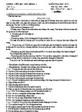 Đề kiểm tra cuối kỳ II môn Tiếng Việt + Toán Lớp 5 - Năm học 2015-2016 - Trường TH Liên Hương 1